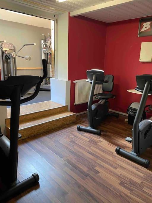 Ferienwohnung Mit Fitnessstudio Top1 플라우엔 외부 사진