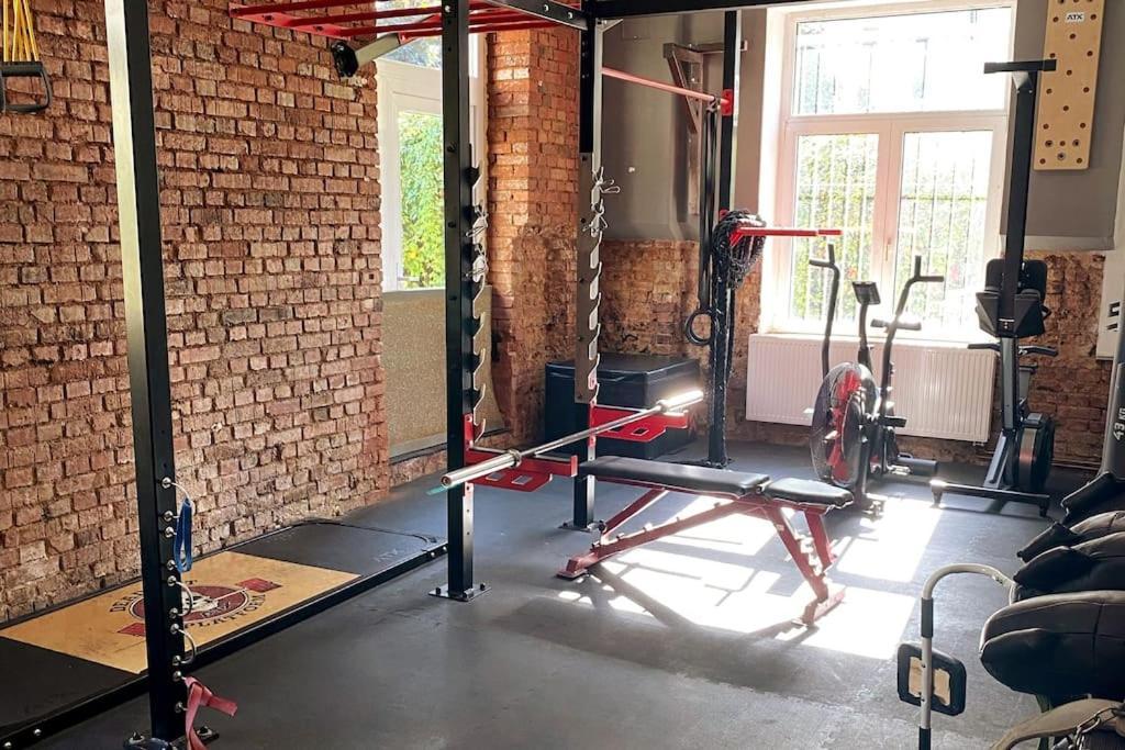 Ferienwohnung Mit Fitnessstudio Top1 플라우엔 외부 사진